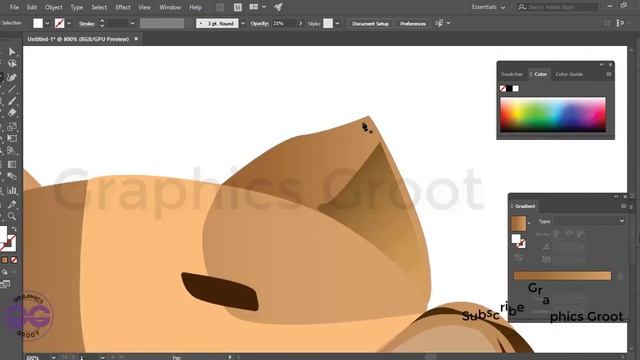 How to Change Sketch into Cartoon | Adobe illustrator tutorial | graphics Groot | Graphics Designin смотреть онлайн