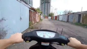 ПОКАТУШКИ НА МОПЕДЕ В 14 ЛЕТ| Максималка на хонде дио