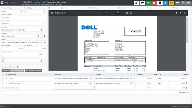 Oracle Fusion ERP Cloud Automated Invoice Processing - Mi Invoices Intelligent Document Recognition смотреть онлайн