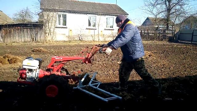 Мотоблок МТЗ с бороной смотреть онлайн