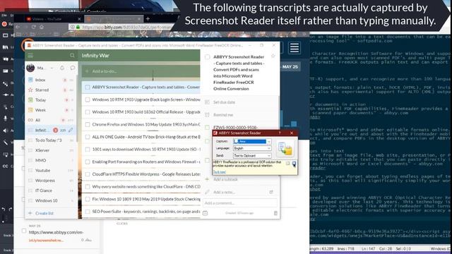 ABBYY Screenshot Reader-Convert PDFs, scans into Microsoft Word FineReader FreeOCR Online Conversio смотреть онлайн