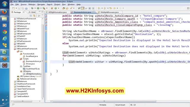 Selenium Online Training | Framework Part2 Tutorial 22 | online training courses h2Kinfosys смотреть онлайн