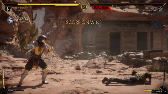Mortal Kombat 11 - Scorpion Vs. Johnny Cage (VERY HARD) смотреть онлайн