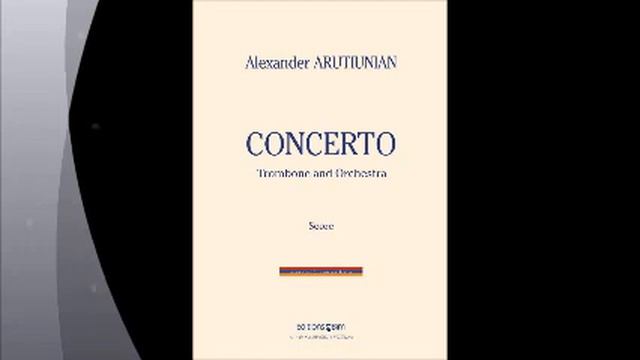 Alexander Arutiunian - Concerto for Trombone and Orchestra 3rd Movement to Cadenza Play Along смотреть онлайн
