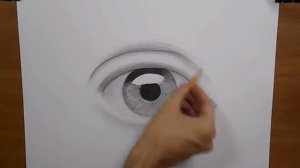 Как рисовать (нарисовать) глаза карандашом - обучающий урок (основы такой глаз)