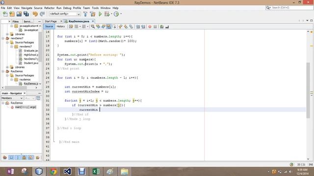 Selection Sort Coding Java смотреть онлайн