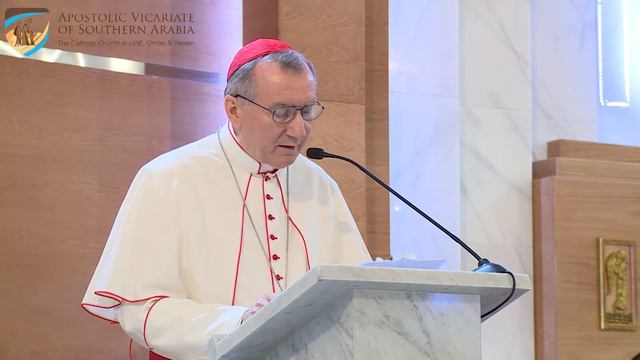 Inauguration of St. Paul's Church, Musaffah: Address of His Eminence Pietro Parolin смотреть онлайн