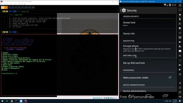 CiLocks brute Android PIN | Mobile Pentesting смотреть онлайн