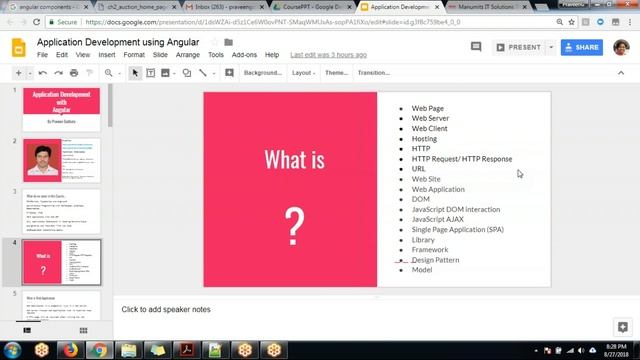 Angular training 6th Class 27th aug Call me 9059868766 in telugu - ట్రైనింగ్ వీడియోస్ смотреть онлайн