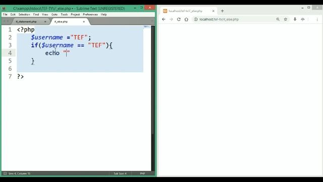 if else statement in PHP смотреть онлайн