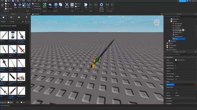 Как сделать trail на part (предмет) Roblox studio + КОНКУРС!!!! смотреть онлайн
