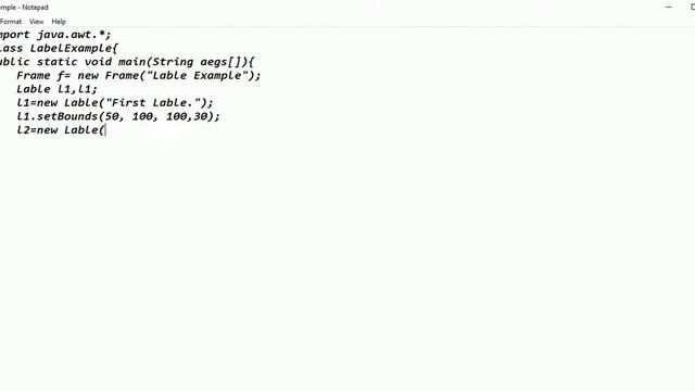 How to Label in JAVA AWT Sources Code with Output running command (CS ENGINEERING) смотреть онлайн