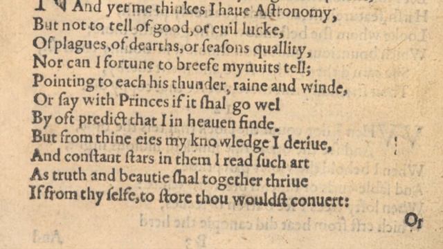 Shakespeare Sonnet 14 in Original Pronunciation "Not from the stars do I my judgement pluck" смотреть онлайн