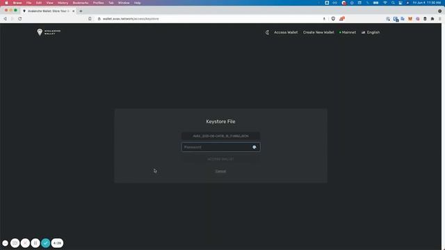 Access an Existing Wallet with the Avalanche Wallet | Avalanche Tutorials смотреть онлайн