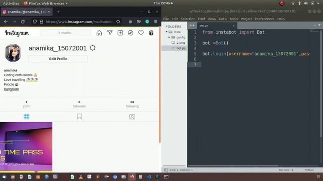 INSTAGRAM BOT USING PYTHON #python #bot смотреть онлайн