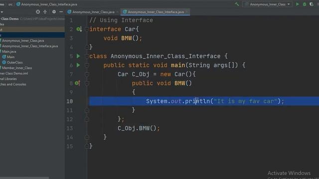 #7.4 Java Tutorial | Anonymous class with Interface смотреть онлайн