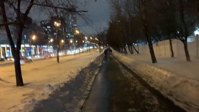 Прогулка по Профсоюзной улице, район Черёмушки, г. Москва, 28.11.2023