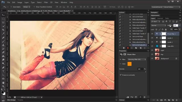 How To Make Photoshop Action VINTAGE EFFECT смотреть онлайн