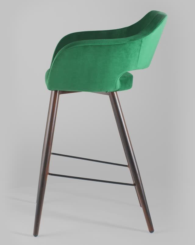 Стул барный Саймон. Барный стул с удобными подлокотниками в обивке из велюра смотреть онлайн