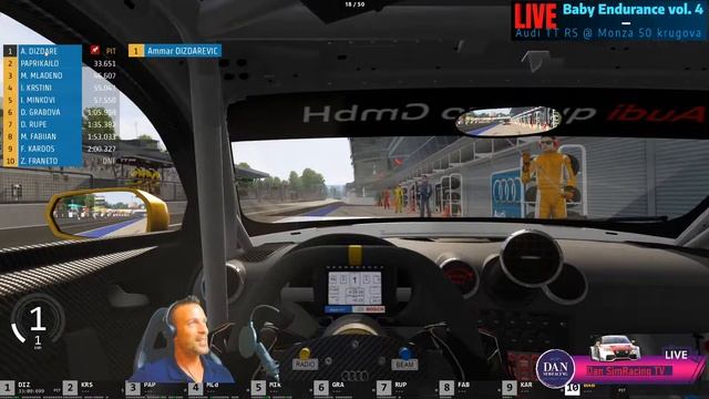 Baby Endurance vol.4 - Audi TT RS @ Monza 50 laps - Assetto Corsa смотреть онлайн