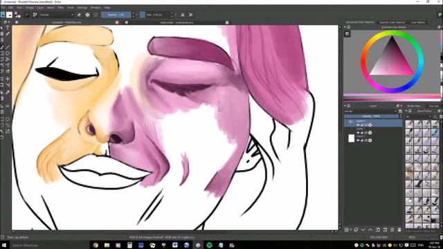 Purple & Yellow Drawing Clip ⚘ смотреть онлайн