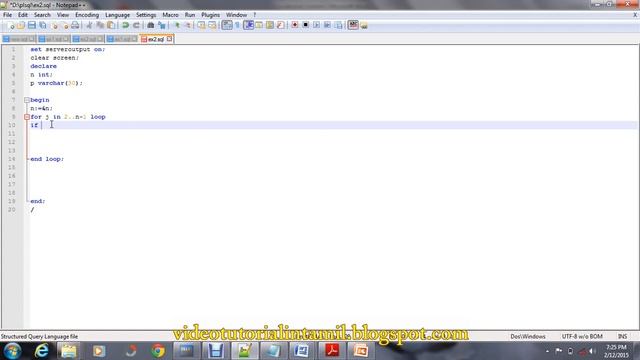 PL/SQL tutorial in tamil - Program Using Sequence Control смотреть онлайн