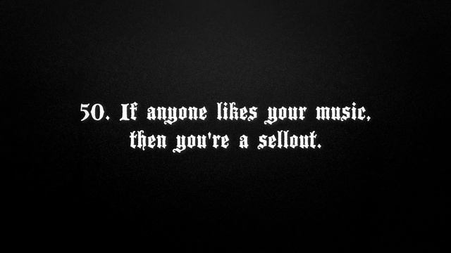 THE RULES OF BLACK METAL - 100 Rules To Live By. смотреть онлайн