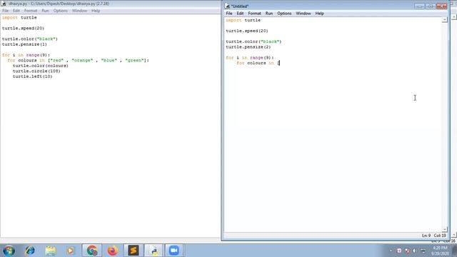 how to make circle spiral in python turtle in hindi смотреть онлайн