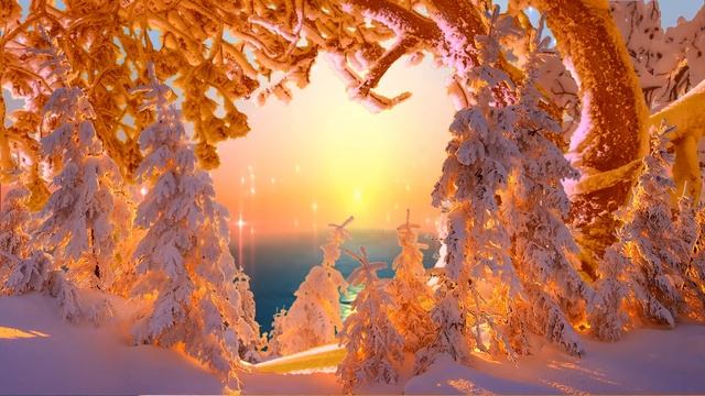 Футаж - зимний лес смотреть онлайн