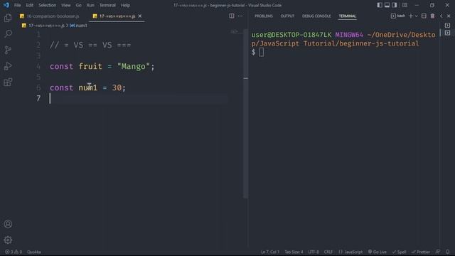 17. Single, Double and Triple Equals | Beginner JavaScript Programming Bangla смотреть онлайн