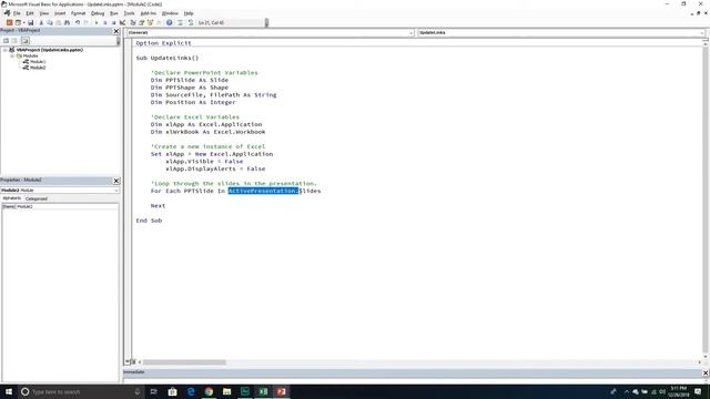 Updating PowerPoint Links Using VBA смотреть онлайн