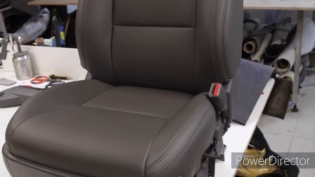 Перетяжка передних сидений для TOYOTA LAND CRUISER PRADO 120 смотреть онлайн