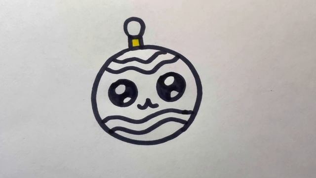 Как нарисовать новогодний шар смотреть онлайн