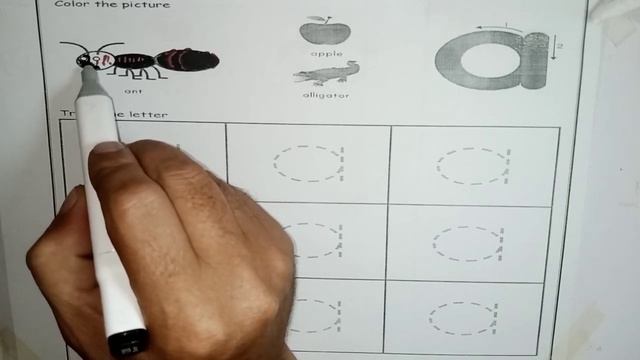 Trace The letter a | Small letter | A For ant смотреть онлайн
