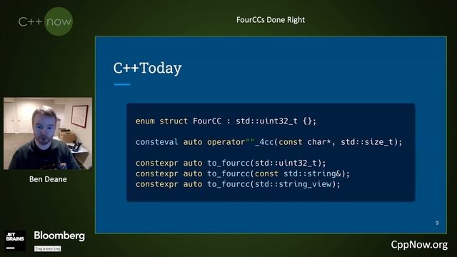 FourCCs Done Right - Ben Deane [CppNow 2021] смотреть онлайн