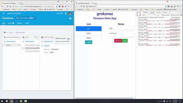 Vue.js Firestore example - CRUD with Firebase Cloud Firestore Demo смотреть онлайн