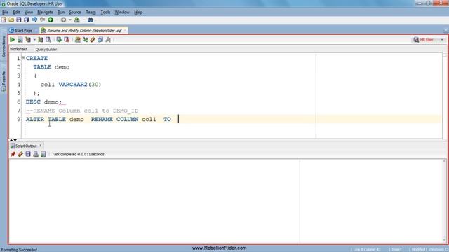 SQL tutorial 23: Rename and Modify Column Using Alter Table By Manish Sharma (RebellionRider) смотреть онлайн