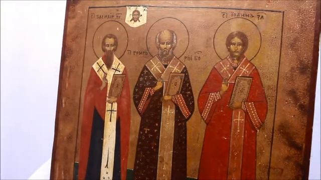 Икона Вселенские учителя, Три святителя, икона для учебы. DR0323 смотреть онлайн