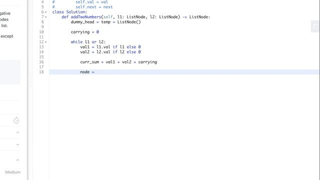 Add Two Numbers | LeetCode 2 | Python 3 | Easy to Understand смотреть онлайн