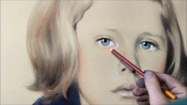 Портрет девочки. Пастель. Художник Дмитрий Лукин. смотреть онлайн