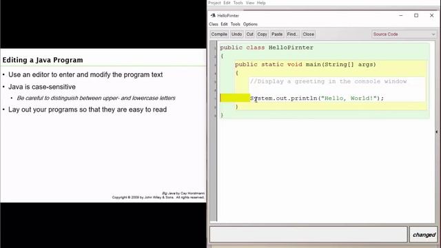 Big java 1.6: Compiling and Running a Java Program смотреть онлайн
