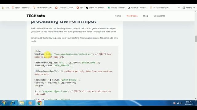 How Code Contact Form WordPress Without Plugin Custom Auto Generate Input Fields use PHP смотреть онлайн