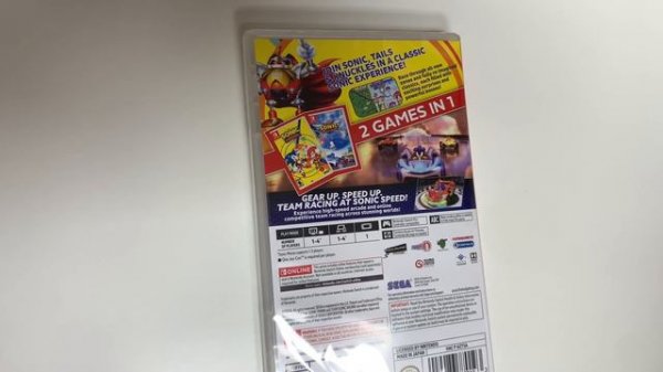 Sonic Mania + Team Sonic Racing Double Pack (Nintendo Switch) Unboxing