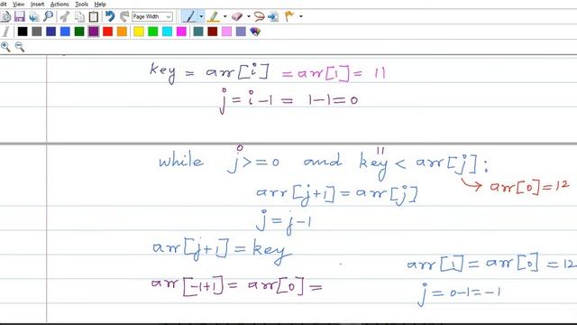 Python code for Insertion sort by Dr. Vinoth Babu Kumaravelu смотреть онлайн