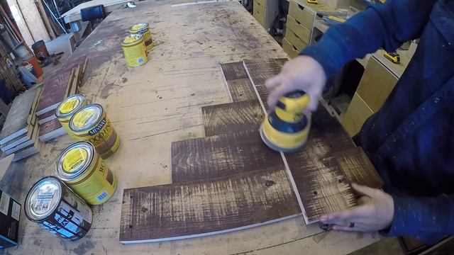 How To Distress New Wood And Layer Stain