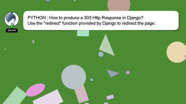 PYTHON : How to produce a 303 Http Response in Django? смотреть онлайн