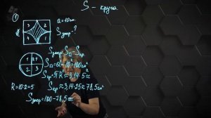 24_Площадь круга. Практическая часть - решение задачи. 6 класс.