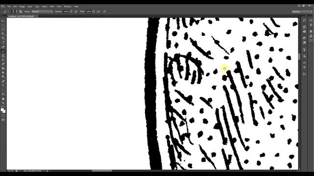 Editing Complete Ink Art in Adobe Photoshop смотреть онлайн