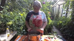 Рассольник с перловкой и свежими огурцами на зиму.
