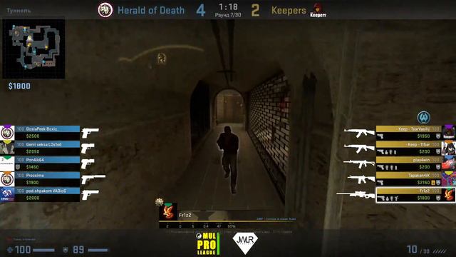 CS:GO | Miracle Underground League (Season 1) | Группа B | Herald of Death VS Team KEEPERS смотреть онлайн